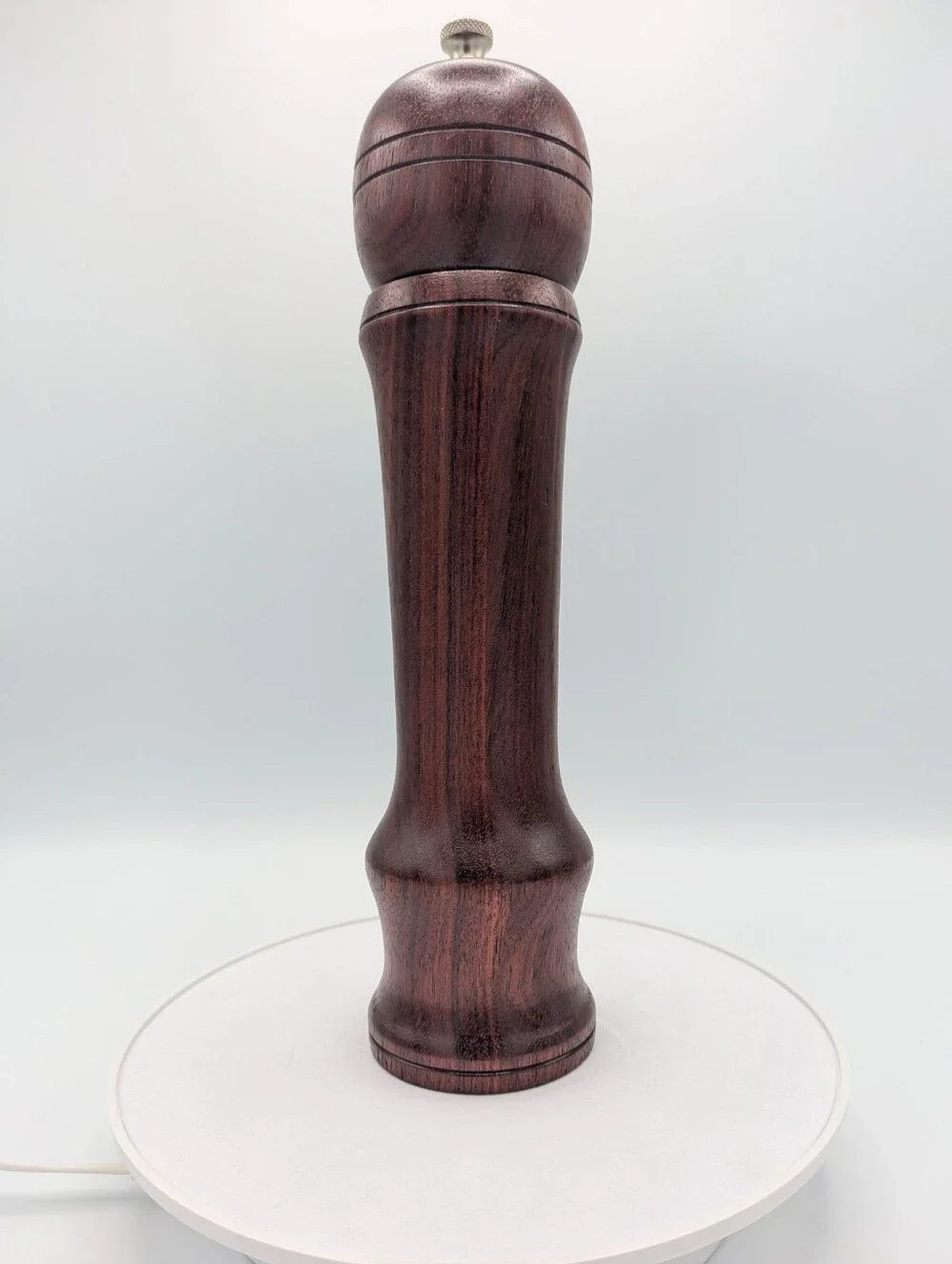 Hand-Turned Mid-Century Bloodwood Pepper Mill